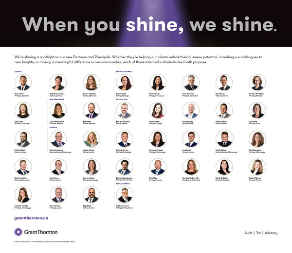Grant Thornton LLP announces new Partners and Principals for 2024
