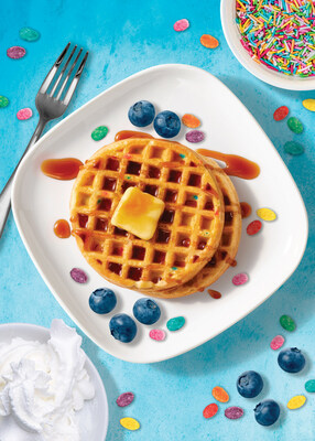Fruity Smiley Face Waffle