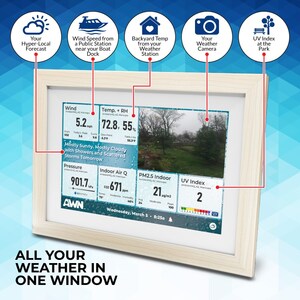Ambient Weather® Unveils the AWN Weather Window™ Display for Home Monitoring and Outdoor Enthusiasts at CES 2024