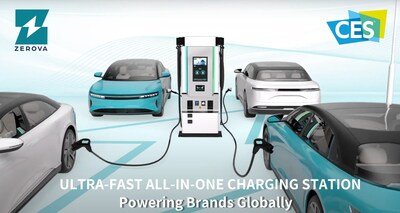 Zerova 480kW Ultra-Fast-Charging Powering Brans Globally (PRNewsfoto/ZEROVA Technologies)