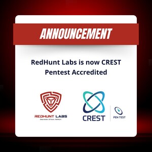 RedHunt Labs Achieves Prestigious CREST Accreditation for Penetration Testing Services