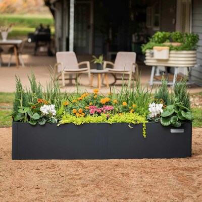 Elevate Your Garden Style: Vego Garden's 17" Tall Modern Raised Garden Bed, showcasing sleek design and functionality.