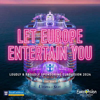 January 2024 – Royal Caribbean International has joined forces with the world’s largest live music event, the Eurovision Song Contest. As an Official Partner for 2024 and 2025, Royal Caribbean will bring to life a wide range of moments and experiences, including brand exposure throughout the event, host-city promotion and more.