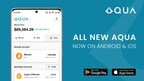AQUA wallet featuring a clean and simple interface