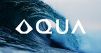 AQUA logo and background wave