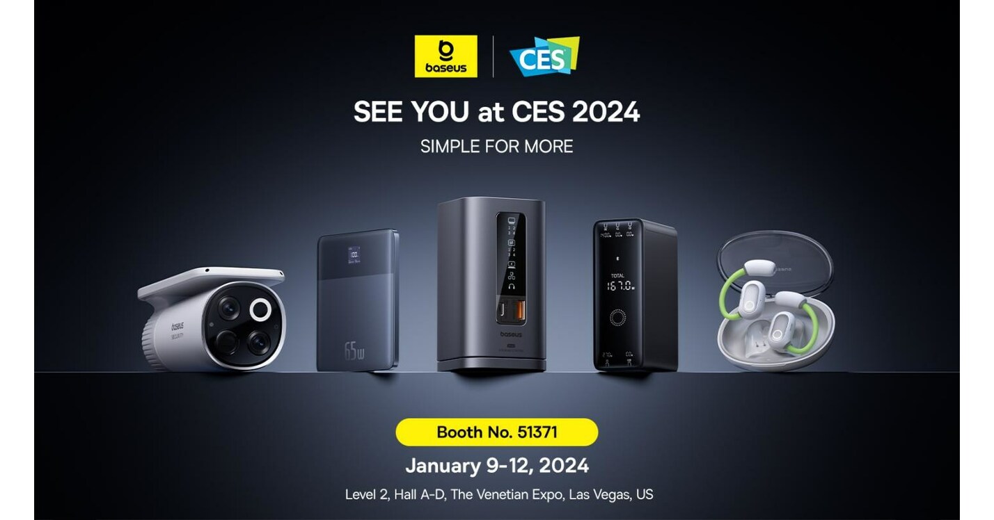 Baseus invita a los consumidores a ver y ser parte de una emocionante revolución tecnológica en CES 2024 en Las Vegas