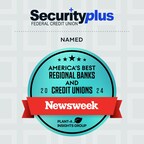 Securityplus Federal Credit Union Named TOP Credit Union in Maryland, Earning Coveted Spot on Newsweeks' List of America's Best Regional Banks and Credit Unions