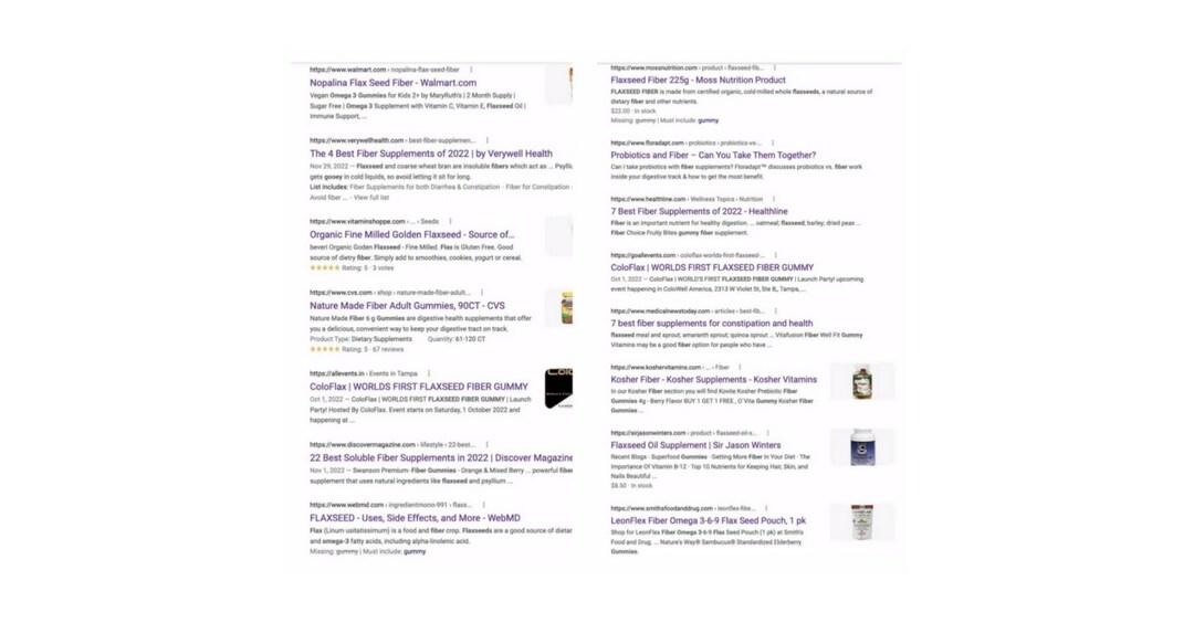 The World's First Flaxseed Fiber Gummy ColoFlax by ColoBotanix