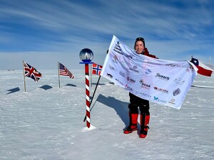 Brain Cancer Charity CEO Conquers South Pole, Raises Flag to Increase Awareness, Funding &amp; Research for All Cancers