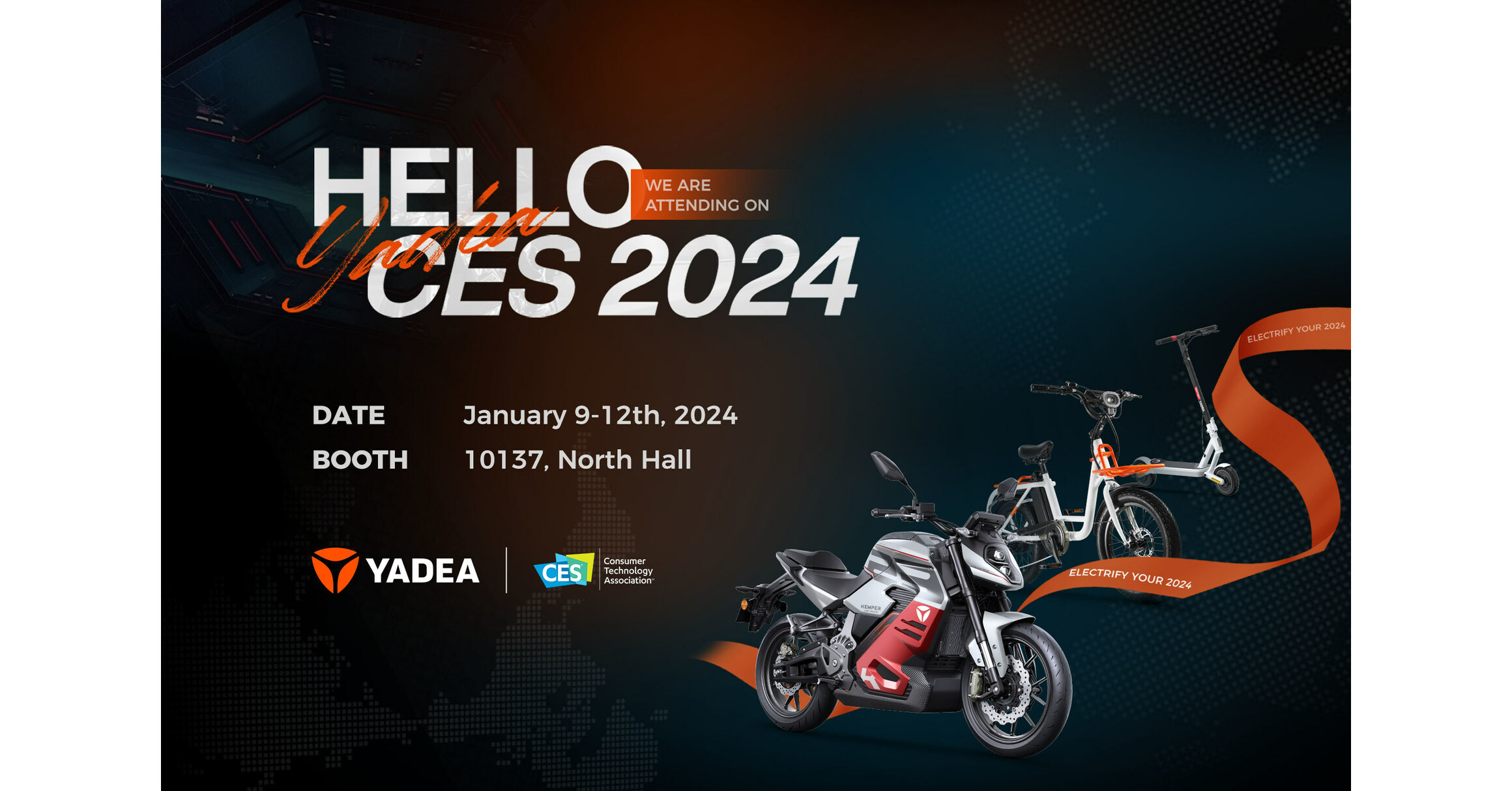 Yadea lanza tres nuevos modelos de bicicletas eléctricas en CES 2023