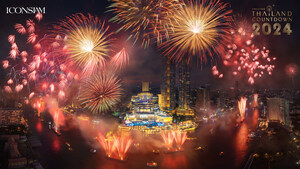Le compte à rebours « Amazing Thailand Countdown 2024 » : Les feux d'artifice records d'ICONSIAM et le spectacle de drones 3D illuminent le ciel au-dessus du fleuve Chao Phraya