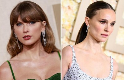 Taylor Swift and Natalie Portman Shine in De Beers at the 2024 Golden Globes