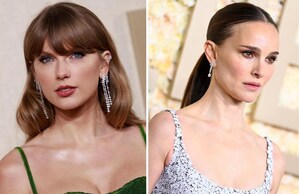Taylor Swift and Natalie Portman Shine in De Beers at the 2024 Golden Globe Awards