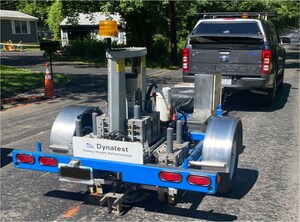 Infrasense Performs a Pavement Evaluation using Ground Penetrating Radar (GPR), Falling Weight Deflectometer (FWD), and Traffic Speed Deflectometer (TSD) in New Hampshire