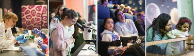 4 areas of the Women and Girls in Science event (CNW Group/Montreal Science Centre)