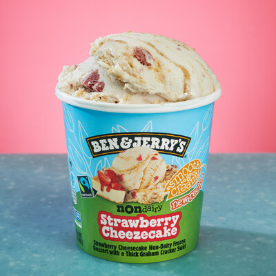 Ben & Jerry’s launches its first flavor of 2024 with the newest, smoothest, creamiest recipe ever in the Non-Dairy format. Say hello to Strawberry Cheezecake!