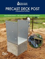 Precast Deck Posts overview brochure shows you how to build decks faster.