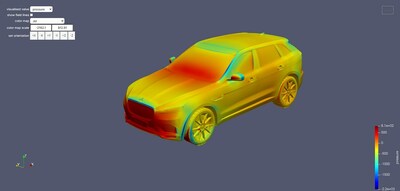 The Ansys SimAI interface is user-friendly and enables rapid performance prediction.