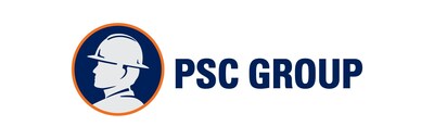 PSC Group logo featuring silhouette of a man in a construction hat and "PSC Group" in bold capital letters