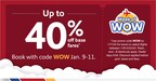 SOUTHWEST AIRLINES CELEBRATES WEEK OF WOW WITH UP TO 40% OFF BASE FARES AND DEALS ON HOTELS, CAR RENTALS, AND VACATION PACKAGES