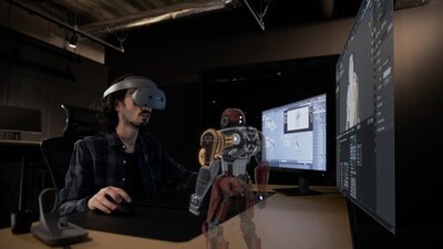 System in use for 3D CG creation