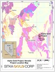 Sitka Drills Extensive Intervals of Carlin-Type Alteration and Mineralization at its Alpha Gold Property in Nevada