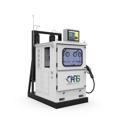 Introducing CHRS, our compact hydrogen refueling station. CHRS produces and dispenses clean hydrogen made from water for fuel cell electric vehicles (FCEVs), hydrogen internal combustion engine vehicles (HICEVs), and more. Effortless, zero-emission driving ahead.