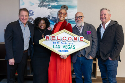 Taste of the NFL will take place at the Keep Memory Alive event center in Las Vegas on February 10, 2024, from 3 p.m. to 7 p.m. PST. The Super Bowl's largest purpose-driven culinary event will feature some of the nation's hottest culinary talent, including (left to right) Mark Bucher, Lasheeda Perry, Carla Hall, Andrew Zimmern, and Tim Love. For more information, visit www.TasteoftheNFL.com.