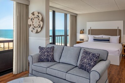 The stunning view from Ashore Resort & Beach Club's Deluxe King Studio.