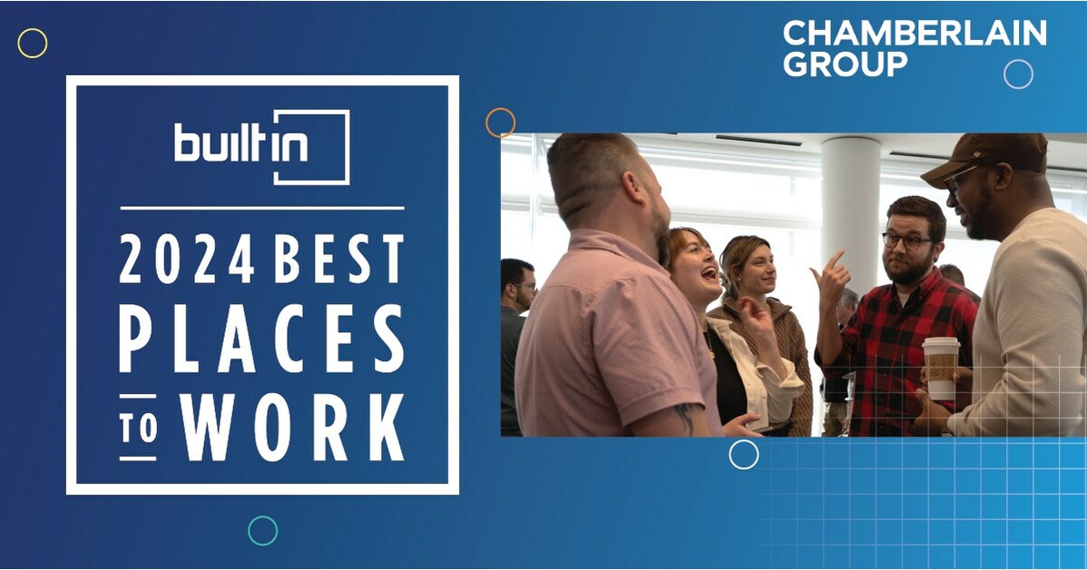 Chamberlain Group Earns Three Best Places To Work Awards