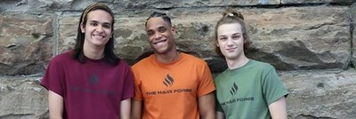 The Hair Forge Co-founders and Brand Ambassadors Max Jarzen, Jeremiah Mansavage, Rider Jarzen