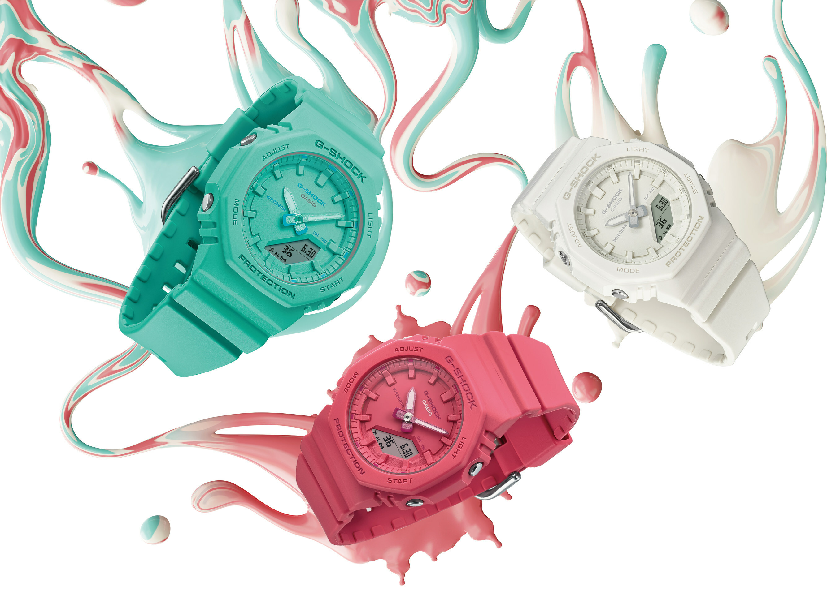 Casio s'apprête à sortir une G-SHOCK compacte dans des couleurs monochromes vibrantes