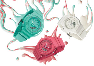 شركة Casio تطلق ساعة G-SHOCK صغيرة الحجم في أنماط ألوان أحادية نابضة بالحياة