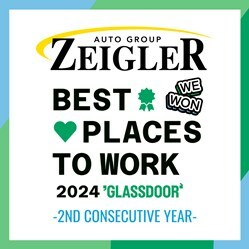 Glassdoor Honors Zeigler Auto Group for a Second Consecutive Year with its 2024 Best Places to Work Award