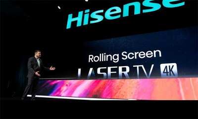 Nova Rollable Laser TV da Hisense (PRNewsfoto/Hisense)