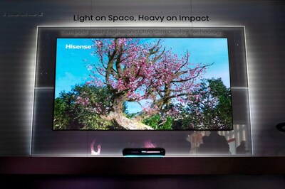 Hisense Ultra Slim 4K Laser TV (PRNewsfoto/Hisense)