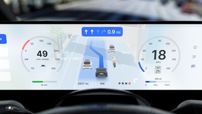 Mapbox 3D Live Navigation presents the drive plan and live vehicle sensor detections with a precise and detailed 3D map.