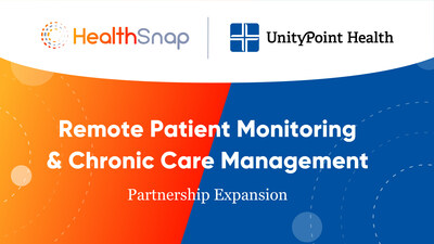 The partnership, which includes both HealthSnap's RPM and CCM programs, has successfully been delivered to over 25,000 UnityPoint Health patients across Iowa and Illinois.