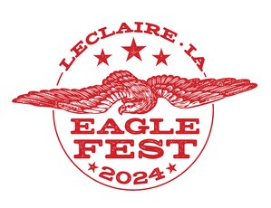 Eagles Soar in LeClaire, Iowa, During City's 2nd Annual Eagle Fest -- Eagles & Ice