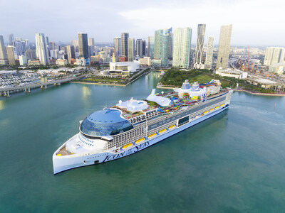 Royal Caribbean International’s highly anticipated Icon of the Seas arrived in Miami for the first time ahead of its official debut on Jan. 27. Welcomed with fanfare by air, land and sea, the first-of-its-kind combination of every vacation features an all-encompassing lineup of firsts and next-level favorites for every kind of family and vacationer. On 7-night vacations to the Caribbean, adventurers can experience highlights like six record-breaking waterslides, an adults-only retreat, seven pools, the first neighborhood designed for young families, 40-plus ways to dine, drink and be entertained; and more.