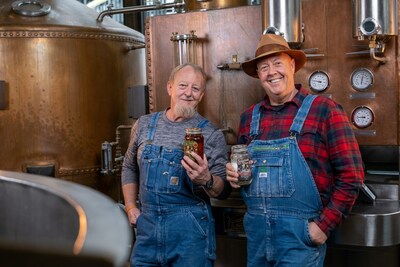Eric "Digger" Manes (left) and Mark Ramsey will release their latest product in collaboration with Sugarlands Distilling on January 26 - Mark & Digger's Mountain Legacy Corn Whiskey