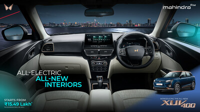 Mahindra Introduces the All-Electric XUV400 Pro Range, Starting at an Introductory Price of INR 15.49 Lakh