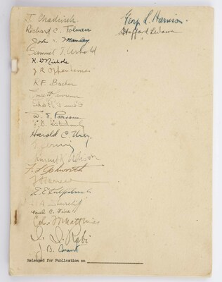 Oppenheimer Signed Atomic Bomb Plans to be Offered at Auction