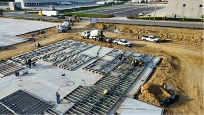 PGT Trucking's new Laredo, TX, terminal under construction.