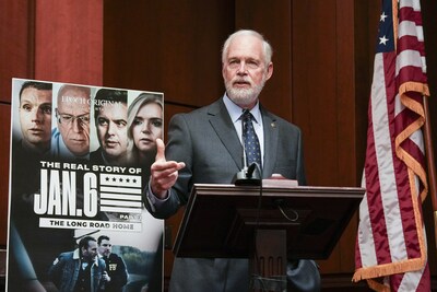Sen. Ron Johnson (R-Wis.) speaks at the congressional screening and premiere of the Epoch Times documentary 