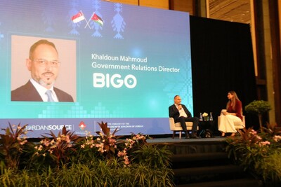 Khaldoun Mahmoud, Head of Government Relations, BIGO Technology sharing about BIGO’s experience in Jordan