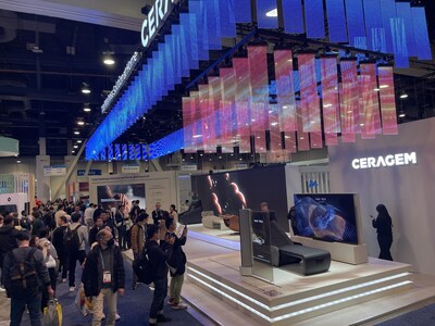 CERAGEM Co., Ltd. booth at CES 2024.