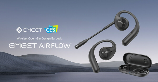 EMEET AirFlow Wireless Open-Ear Design Earbuds