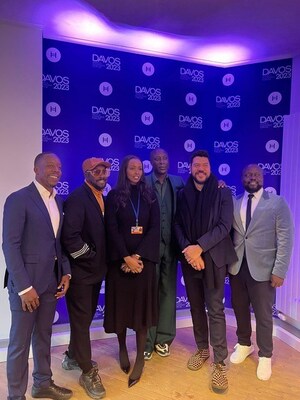 From left to right: Kojo Annan, Will I Am, Nima Elmi, Ozwald Boateng, Ben Bronfman, Mamadou Toure at Africa House event 2023