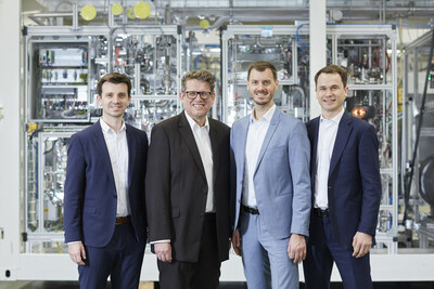 The INERATEC management team: Philipp Engelkamp, Ingo Katz, Tim Boeltken and Caspar Schuchmann  INERATEC